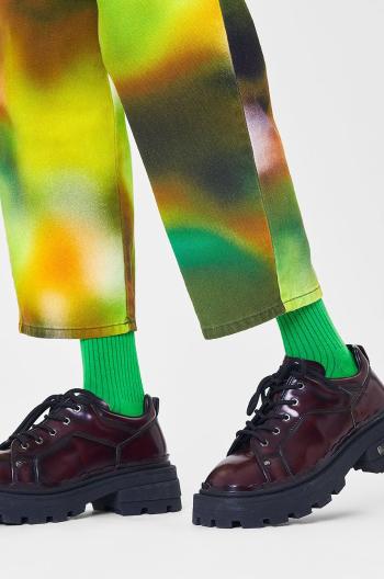 Ponožky Happy Socks pánské, zelená barva