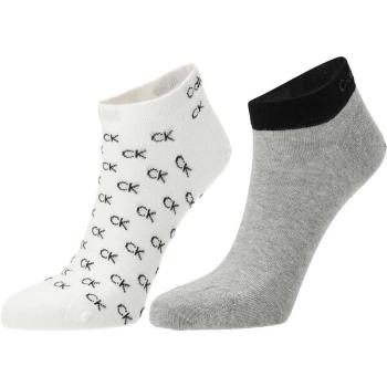 Calvin Klein SNEAKER 2P Pánské ponožky, šedá, velikost 39-42