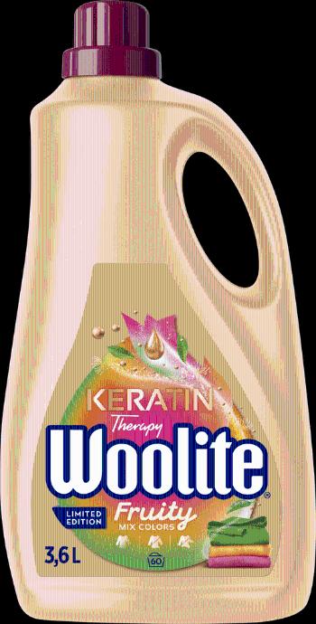 Woolite Keratin Therapy na barevné prádlo Fruity 3,6 l / 60 pracích dávek