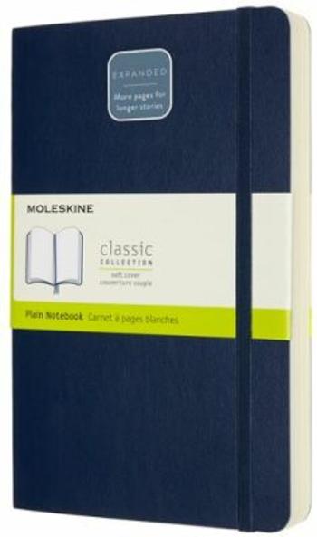 Moleskine Zápisník Expanded modrý L, čistý, měkký