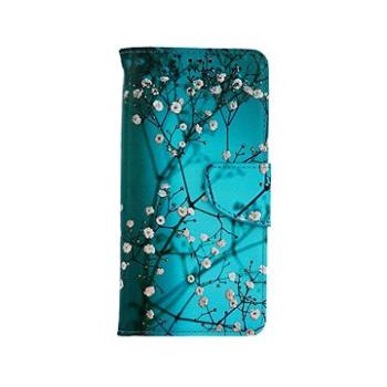 TopQ Samsung A52s 5G knížkové Modré s květy 66314 (Sun-66314)