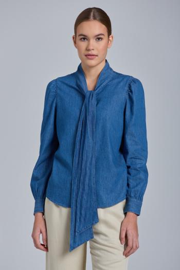 KOŠILE GANT D1. INDIGO BOW SHIRT modrá 34