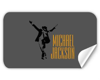 Samolepky obdelník - 5 kusů Michael Jackson