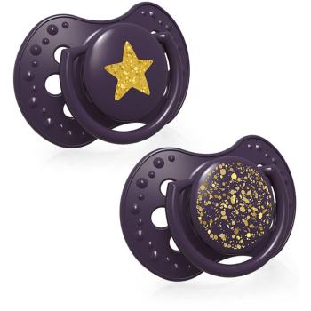 LOVI Stardust Violet dudlík 3-6 m 2 ks