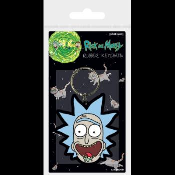 Klíčenka gumová, Rick and Morty - Rick crazy smile