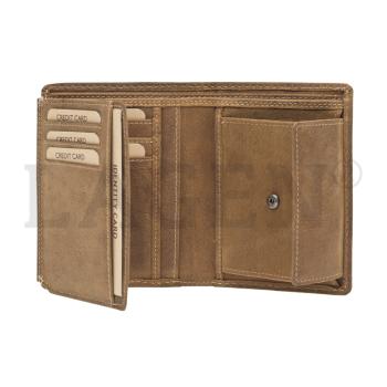 Lagen Pánská peněženka kožená 5096 Hnědá