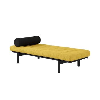 Lenoška Next Daybed – Black lacquered/Honey