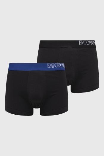 Boxerky Emporio Armani Underwear (3-pak) pánské, černá barva