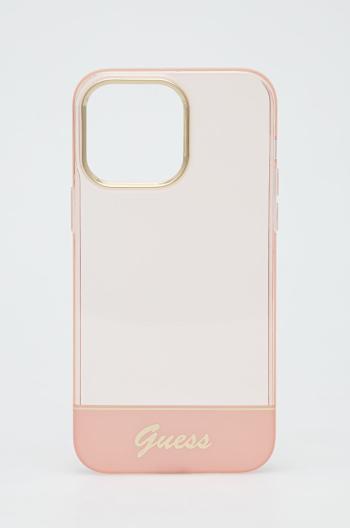 Obal na telefon Guess Iphone 14 Pro Max 6,7" růžová barva