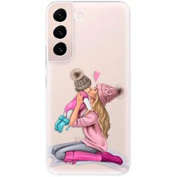 iSaprio Kissing Mom - Blond and Girl pro Samsung Galaxy S22+ 5G (kmblogirl-TPU3-S22P-5G)