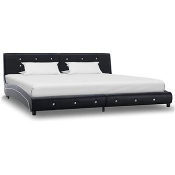 Rám postele černý umělá kůže 180x200 cm (280321)