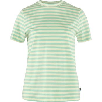 FJÄLLRÄVEN Striped T-shirt W, Sky-Chalk White velikost: M