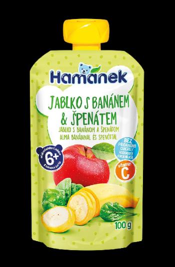 Hamánek Kapsička Jablko, banán, špenát 100 g