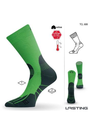 Lasting TCL 608 zelená trekingová ponožka Velikost: (34-37) S ponožky