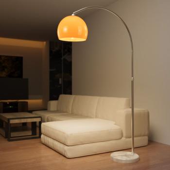 88973 Jago Stojací oblouková lampa oranžová, 130 - 180 cm