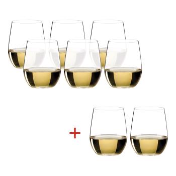 Výhodné balení 6+2 ks zdarma sklenic Viognier, Chardonnay O-Riedel