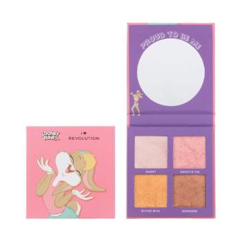 I Heart Revolution Looney Tunes Face Palette Lola 10 g rozjasňovač pro ženy poškozená krabička