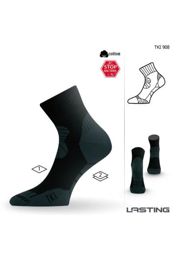 Lasting TKI 908 černá trekingová ponožka Velikost: (34-37) S ponožky
