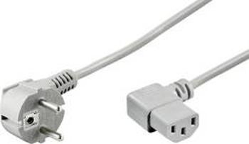 Síťový kabel s IEC zásuvkou Basetech 611978 611978, 2.00 m, šedá