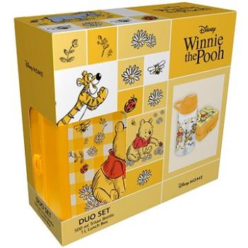 Disney svačinový set Medvídek Pú, láhev a krabička na oběd (3800161838736)