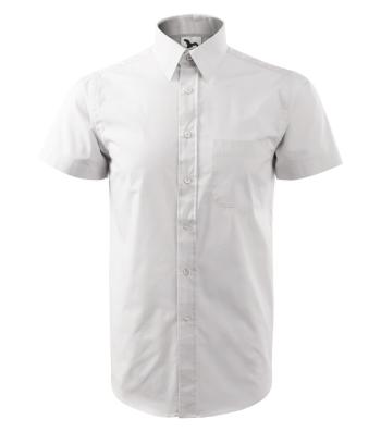 MALFINI Pánská košile s krátkým rukávem Chic - Bílá | XL