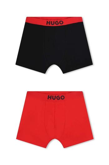 Dětské boxerky HUGO 2-pack černá barva, G00256