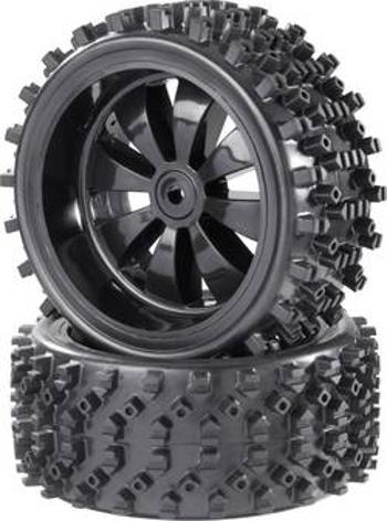 Kompletní kola Block-Spike Reely RE-6478863 pro Buggy, 154 mm, 1:6, 2 ks, černá (lesklá)