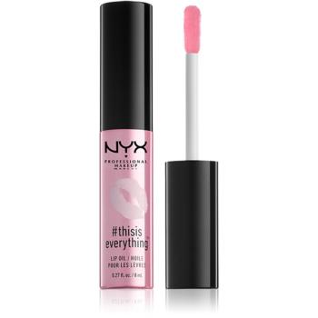 NYX Professional Makeup #thisiseverything olej na rty odstín 01 Sheer 8 ml