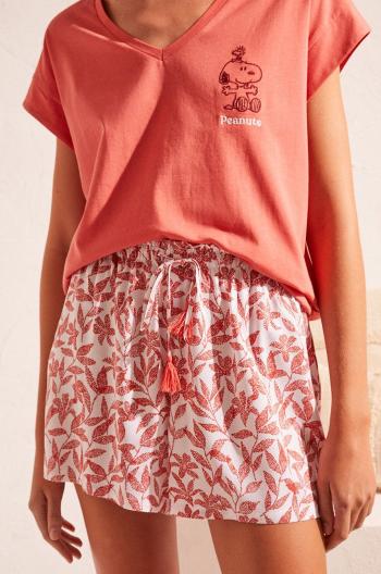 Pyžamové šortky women'secret Mix & Match dámské, oranžová barva