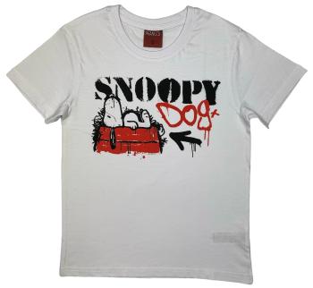 EPlus Chlapecké tričko - Snoopy bílé Velikost - děti: 140