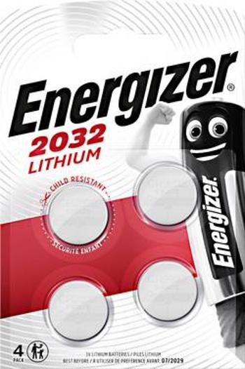 Knoflíková baterie Energizer CR 2032, lithium, 4 ks