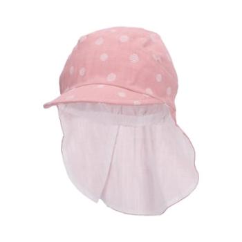 Sterntaler Kšiltovka Peaked Cap s tečkami na krku Pale Pink