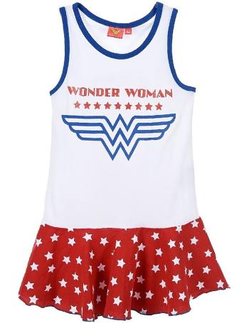 Bílo-červeno-modré dívčí letní šaty wonder woman vel. 128