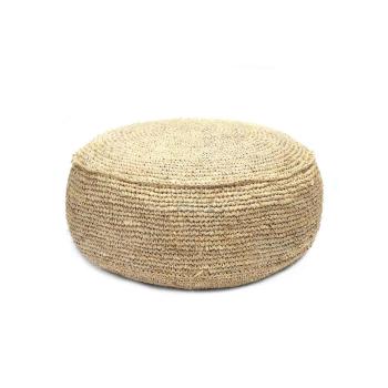 Pouf Raffia Flores