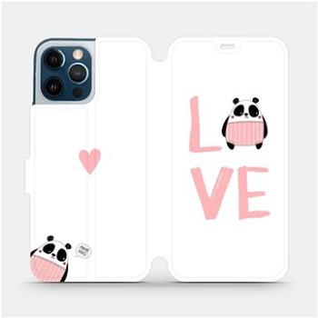 Flipové pouzdro na mobil Apple iPhone 12 Pro Max - MH09S Panda LOVE (5903516377978)