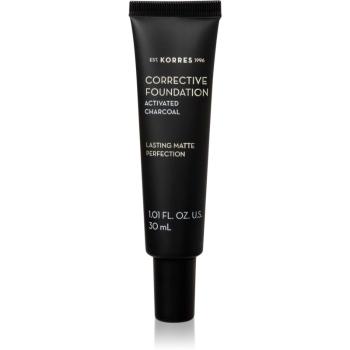 Korres Activated Charcoal korekční make-up pro dlouhotrvající efekt SPF 15 ACF1 30 ml