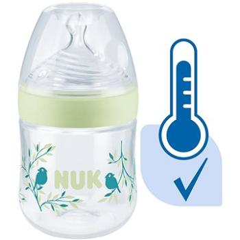 NUK Nature Sense kojenecká láhev s kontrolou teploty 150 ml zelená