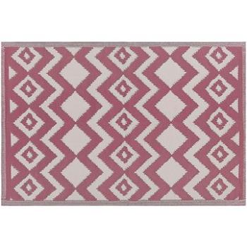 Venkovní koberec 120 x 180 cm růžový DEWAS, 204577 (beliani_204577)