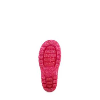 Beck gumové boty třpytky růžové