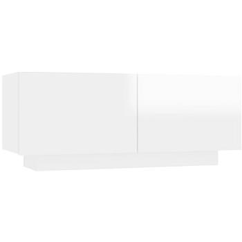 SHUMEE bílá s vysokým leskem 100 × 35 × 40 cm  (804442)