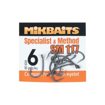 Mikbaits Háčky Specialist & Method SM 117 10ks - vel.6