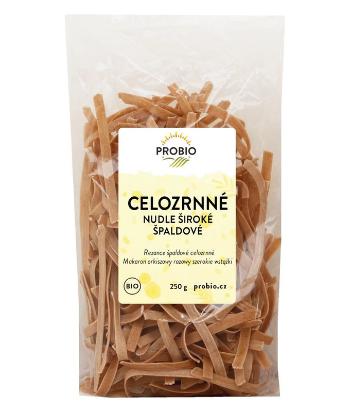 PRO-BIO obchod.spol. s r.o. Špaldové celozrnné široké dl.nudle BIO 250 g