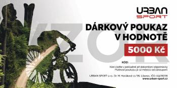 Urban Sport Dárkový poukaz 5.000,- Kč Poukaz: Barevný poukaz pro tisk