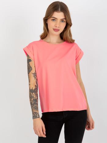 MERUŇKOVÉ DÁMSKÉ BASIC TRIČKO RV-TS-4833.00X-PEACH Velikost: S