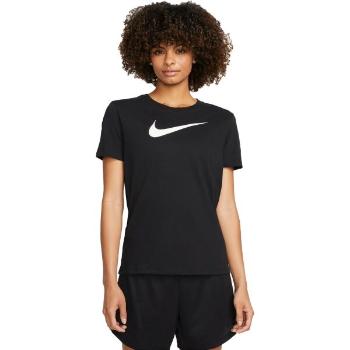 Nike DRI-FIT SWOOSH Dámské tričko, černá, velikost