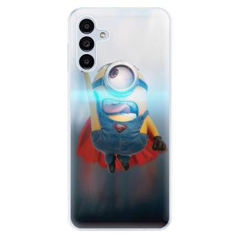 Odolné silikonové pouzdro iSaprio - Mimons Superman 02 - Samsung Galaxy A13 5G