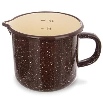 ORION Hrnek smalt BROWN 12 cm výlevka (113164)