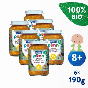 Salvest BIO Hovězí maso s těstovinami 6 x 190 g