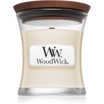 Woodwick White Tea & Jasmine vonná svíčka s dřevěným knotem 85 g