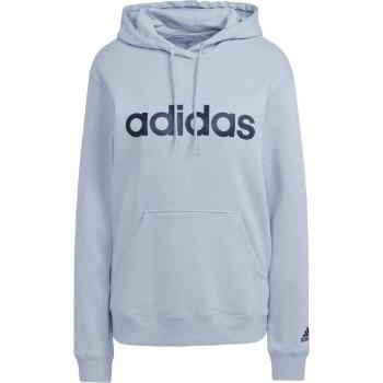 adidas LINEAR HOODIE Dámská mikina, světle modrá, velikost